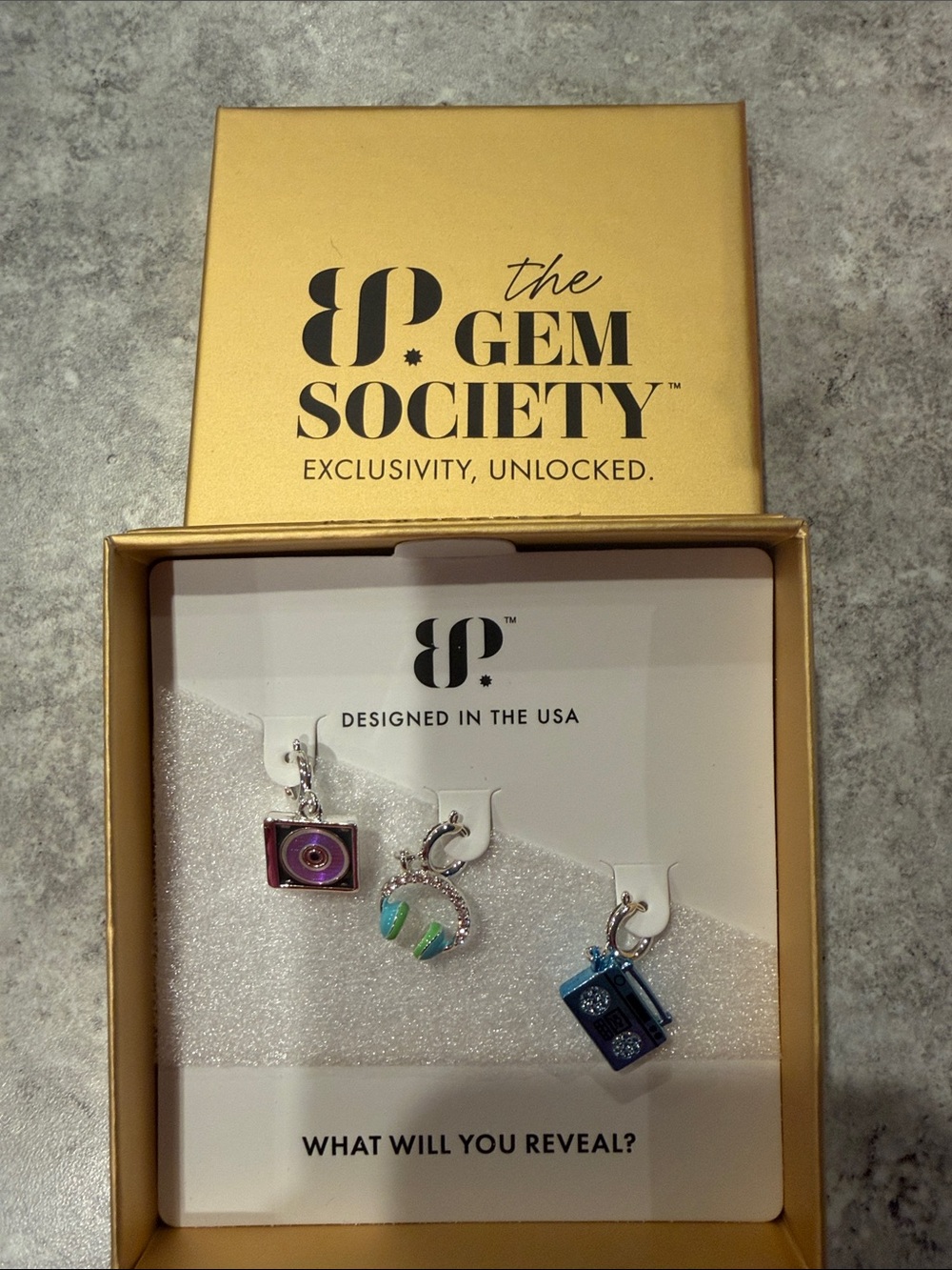 bp Multi-Color Gem Society Charm Set